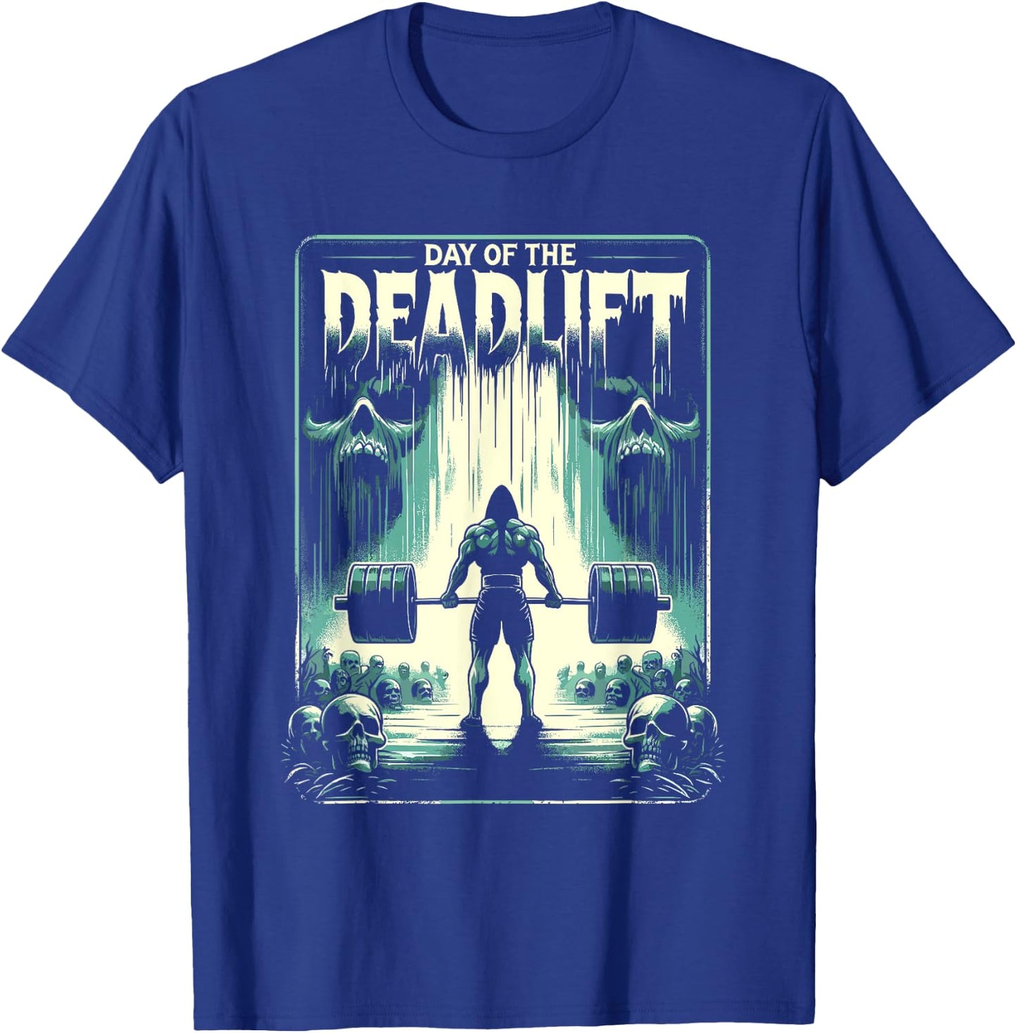 Horror Deadlift Workout Training Bodybuilder T-Shirt - T-Shirt | Royal