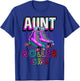 Aunt of Roller Girl Roller Skating Birthday Matching Family T-Shirt - T-Shirt | Royal