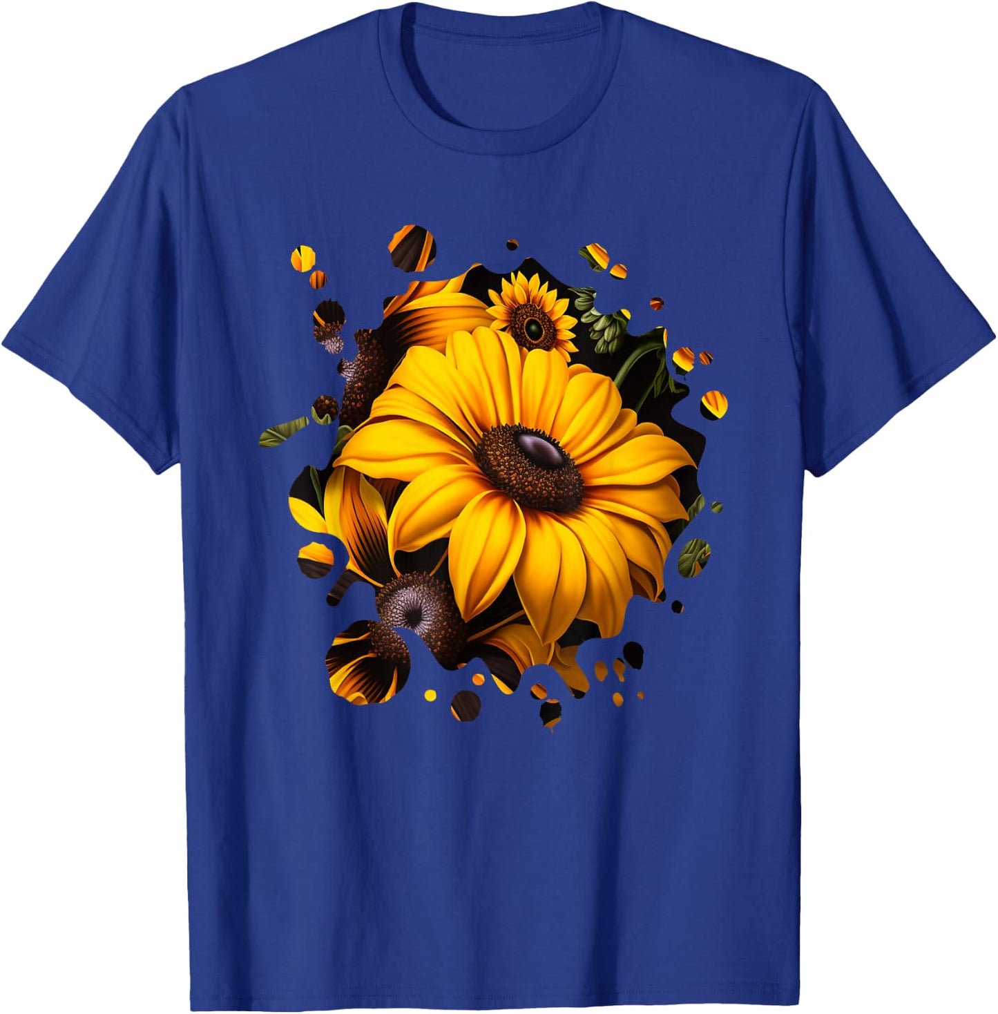 Vintage Black-eyed Susan Inspired Flower Plant gardening T-Shirt - T-Shirt | Royal