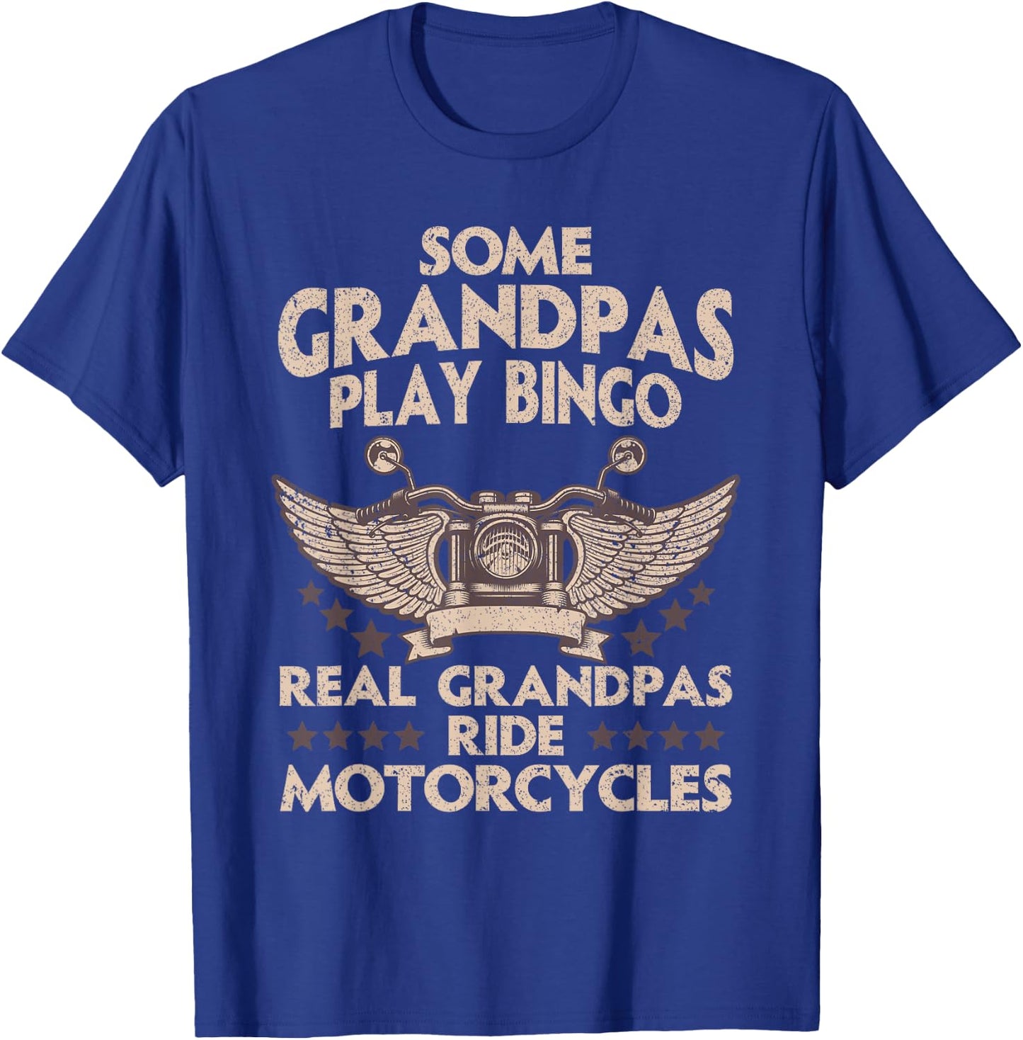 Funny Motorcycle For Grandpa Men Biker Motorcycle Rider T-Shirt - T-Shirt | Royal