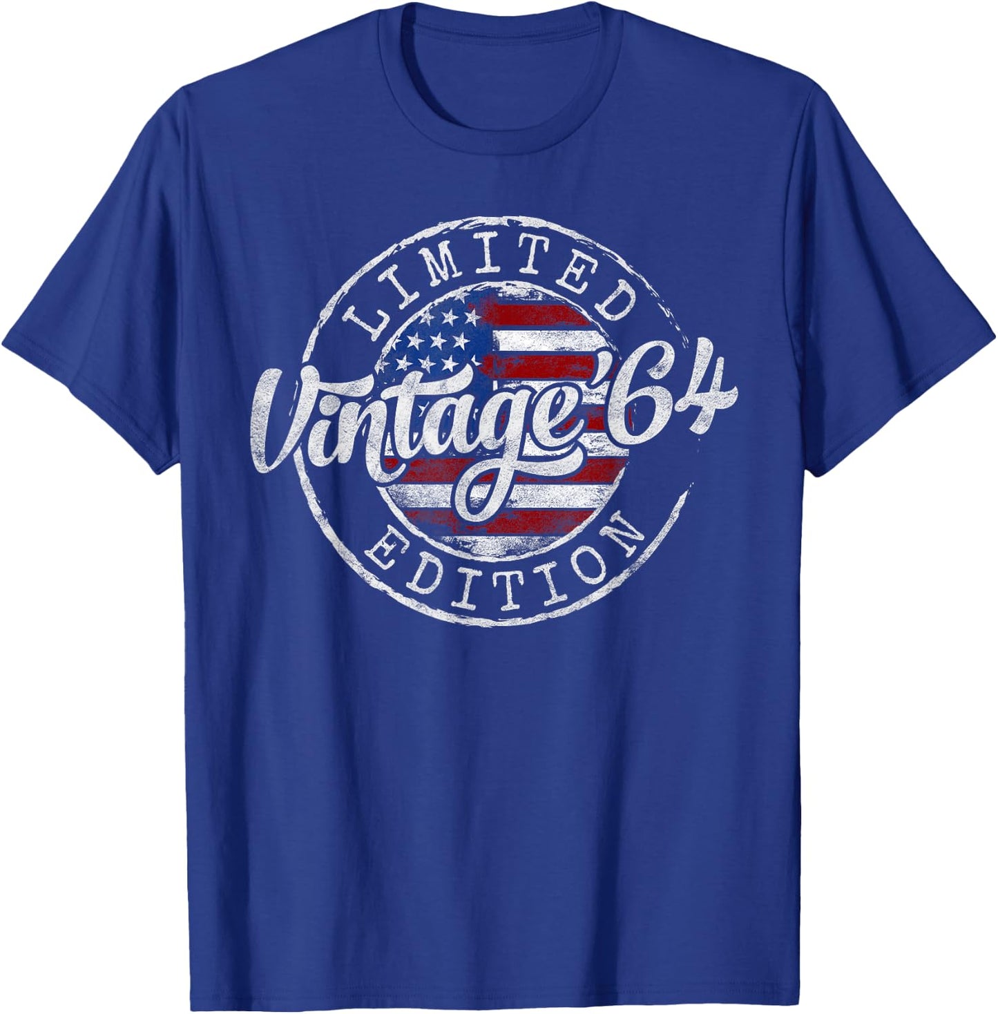 Vintage 1964 61st Birthday Gifts Women 61 Year Old T-Shirt - T-Shirt | Royal
