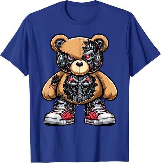 Cool Cyborg Exoskeleton Animatronic Bear, Hip Hop, Boys T-Shirt - T-Shirt | Royal