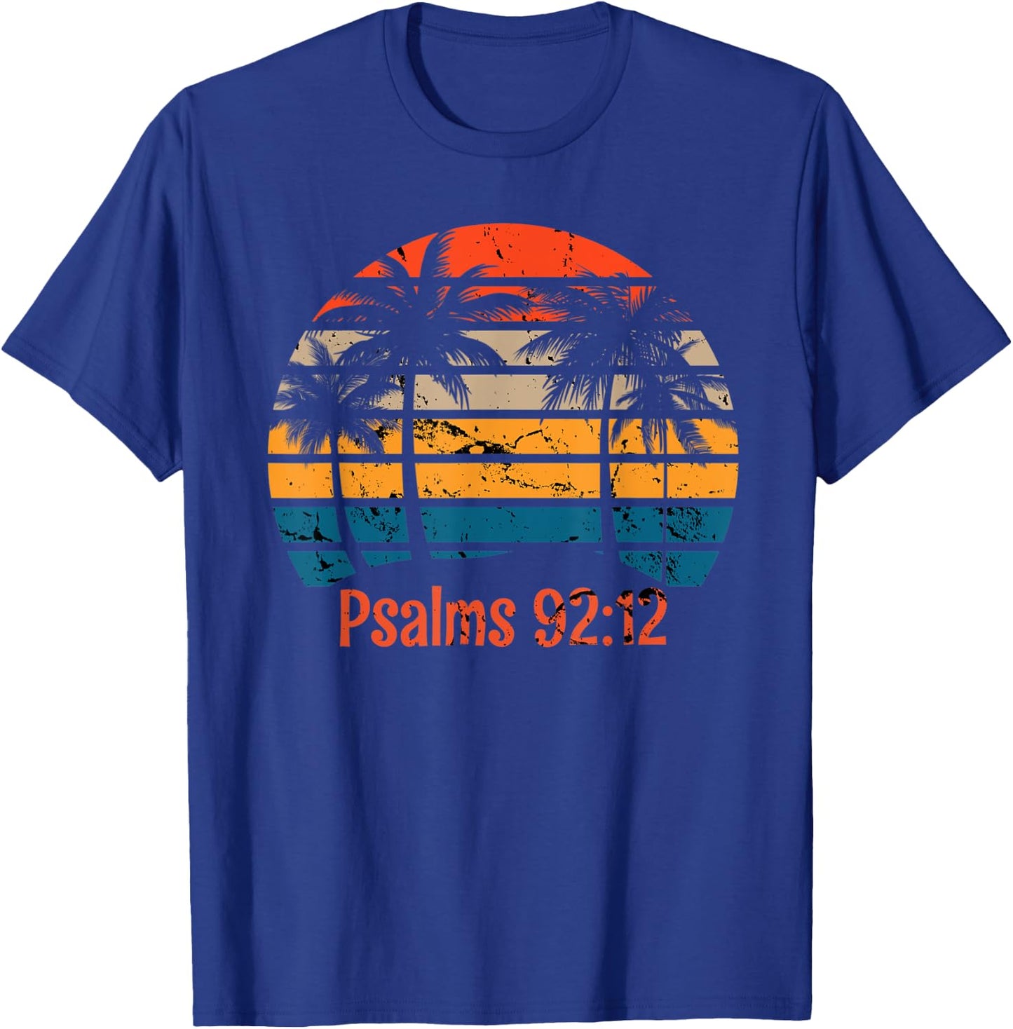 Palm Trees Christian Faith Righteousness T-Shirt - T-Shirt | Royal