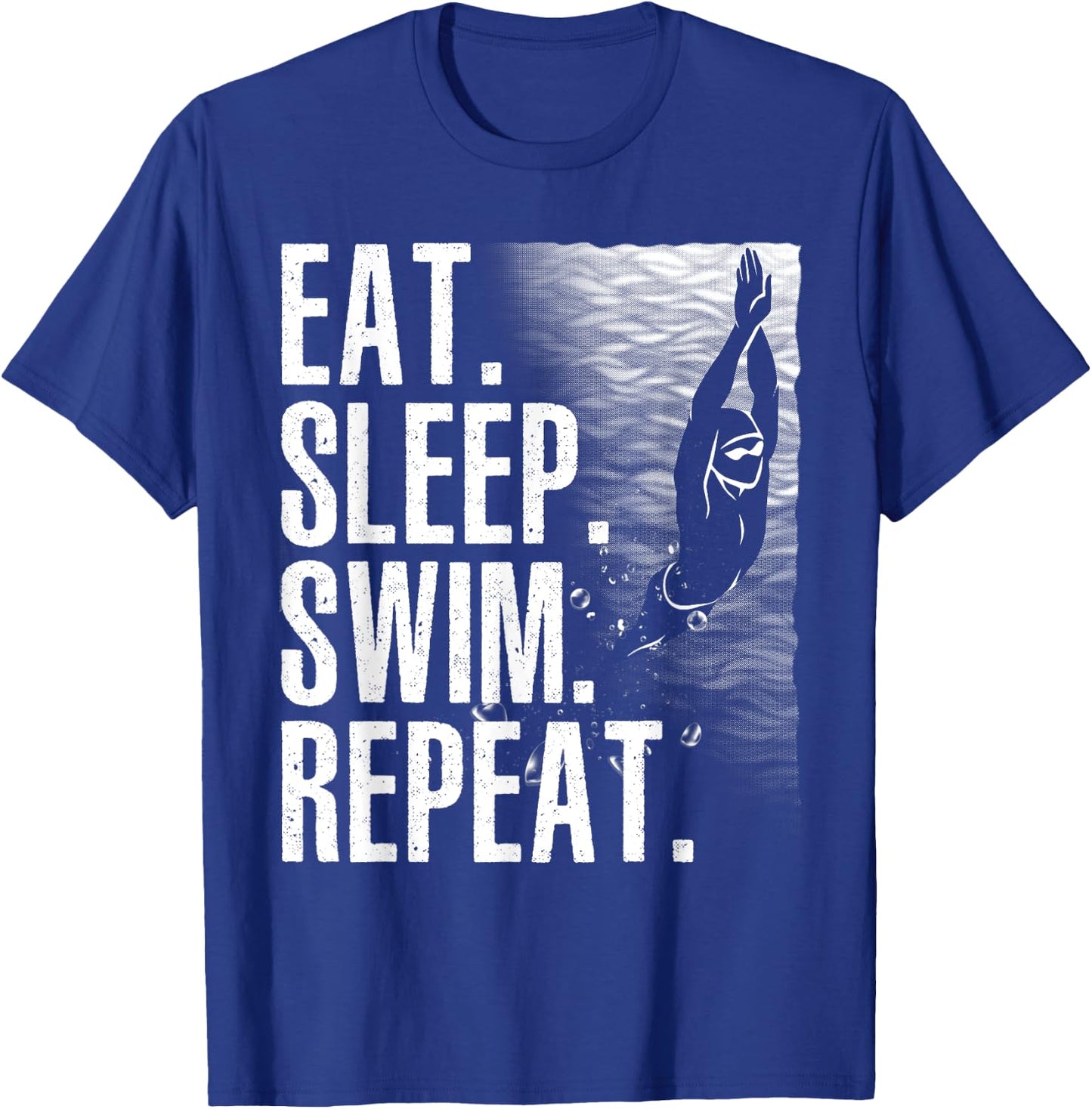 Funny Swimming Design Women Kids Swimmers Swim Team T-Shirt - T-Shirt | Royal