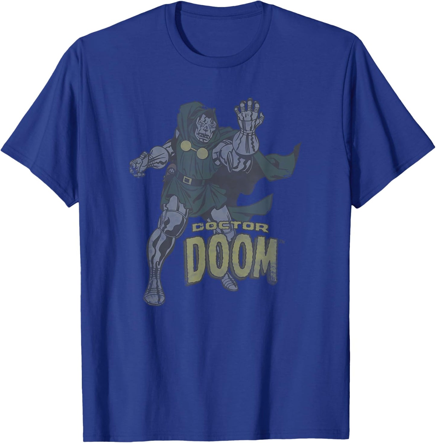 Marvel Fantastic Four Doctor Doom Vintage Portrait T-Shirt - T-Shirt | Royal