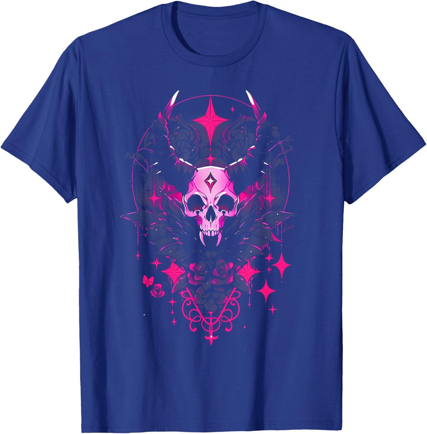 Pastel Goth Creepy Cute Yami Kawaii Spooky Gothic Skull T-Shirt - T-Shirt | Royal