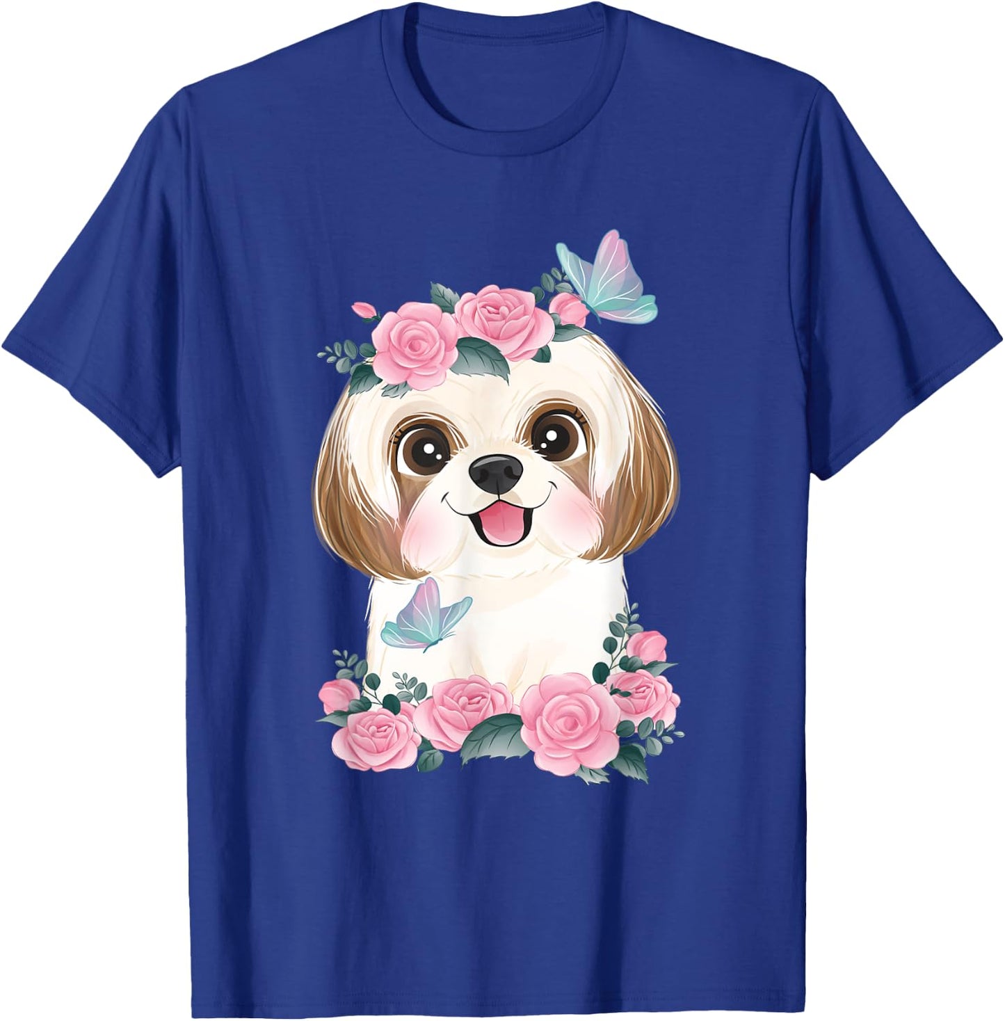 Spring Floral Shih Tzu - Dog Trainer Animal Breeder Canine Men Women Kids T-Shirt - T-Shirt | Royal