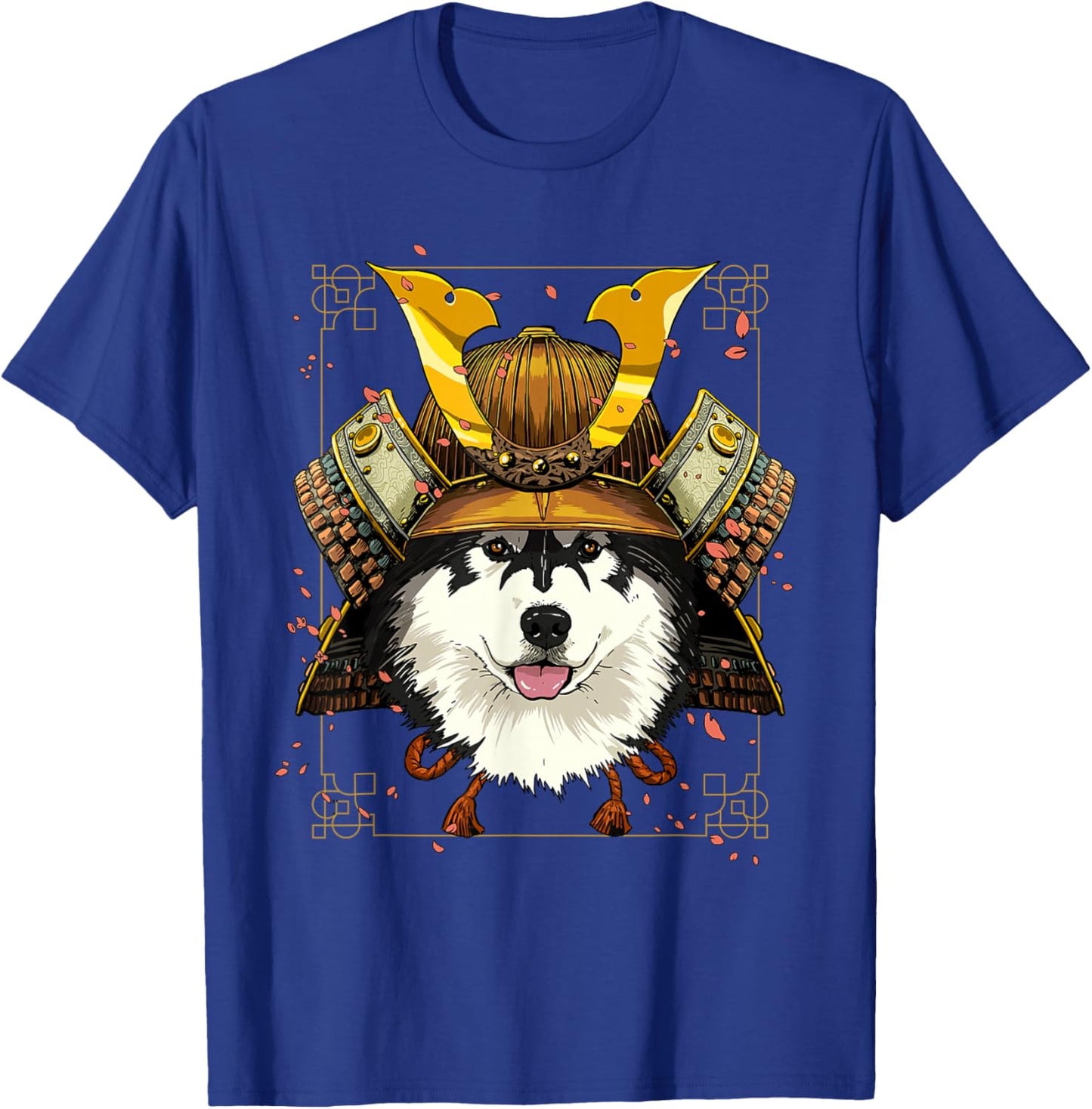 Samurai Alaskan Malamute Japanese Warrior Bushido Dog Lover T-Shirt - T-Shirt | Royal