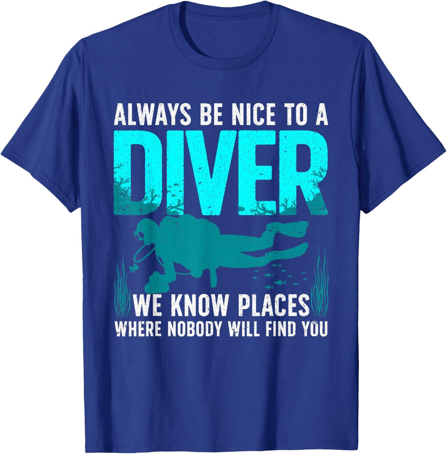 Cool Scuba Diving Women Open Water Ocean Diver Lover T-Shirt - T-Shirt | Royal