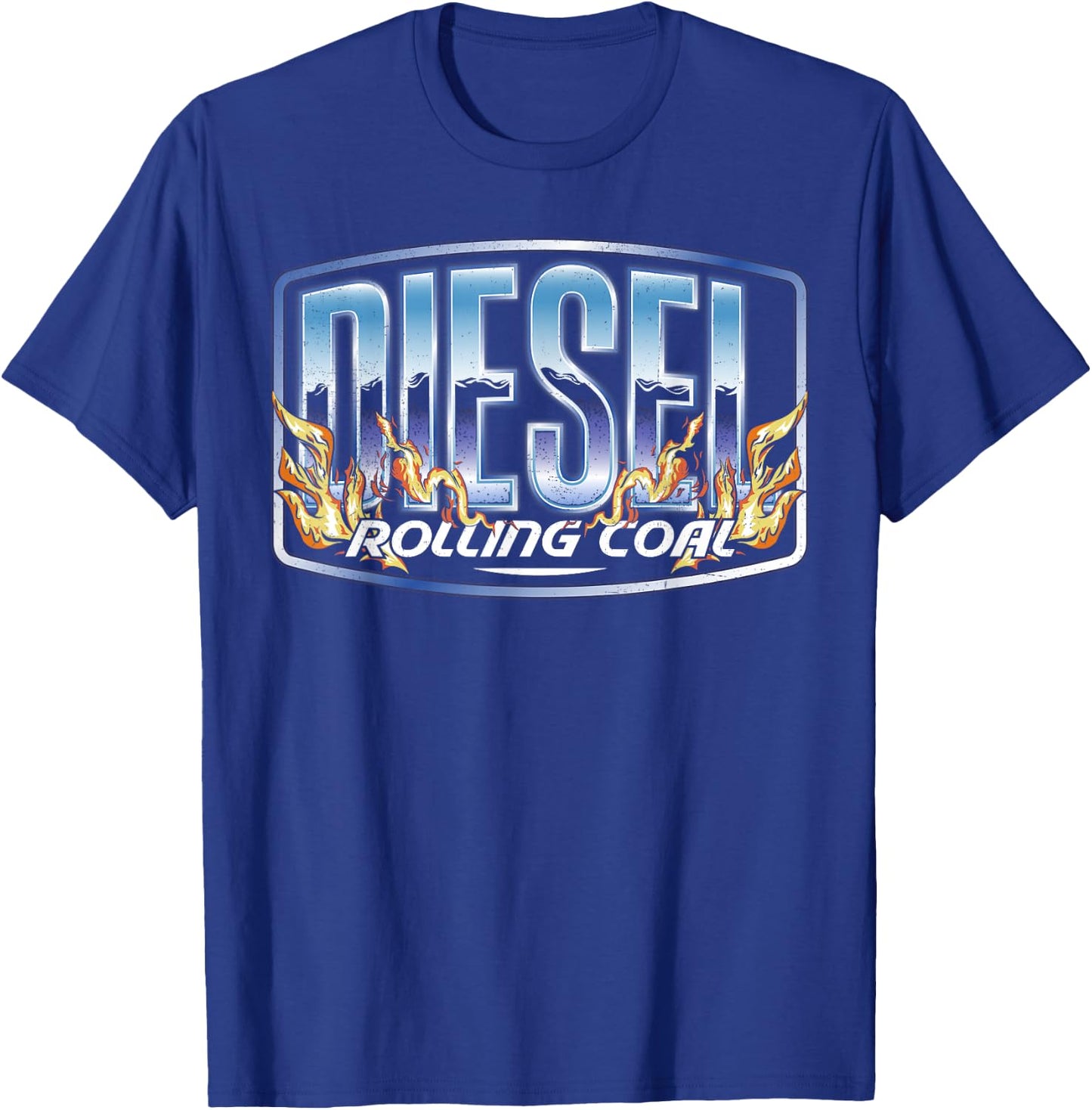 Diesel Rolling Coal Trucker Truck Driver Mechanic Retro Men T-Shirt - T-Shirt | Royal
