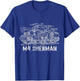 M4 Sherman WWII Army Tank Military T-Shirt - T-Shirt | Royal