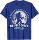 Cripple Creek Colorado Bigfoot Night Walk Retro Sasquatch T-Shirt - T-Shirt | Royal
