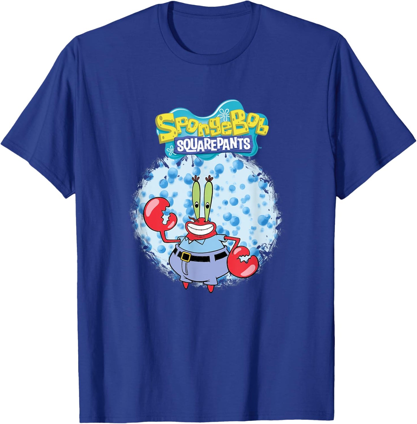 Mademark x SpongeBob SquarePants - Original SpongeBob Square Pants - Mr. Krabs with bubbles T-Shirt - T-Shirt | Royal