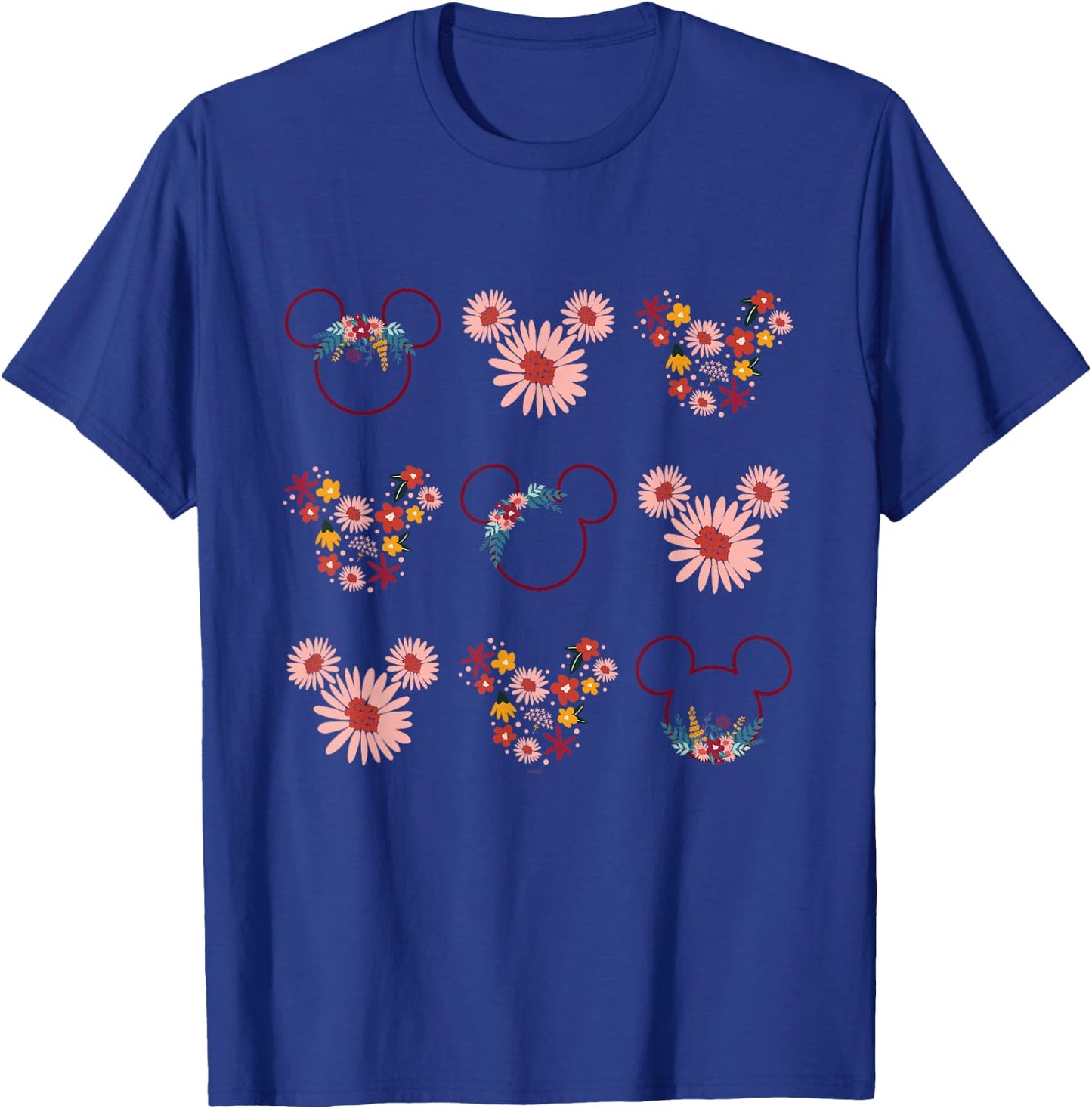 Disney Mickey Mouse Flowers and Daisy Print T-Shirt - T-Shirt | Royal