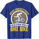Retro Vintage Never Underestimate an Old Man With A BMX Bike T-Shirt - T-Shirt | Royal