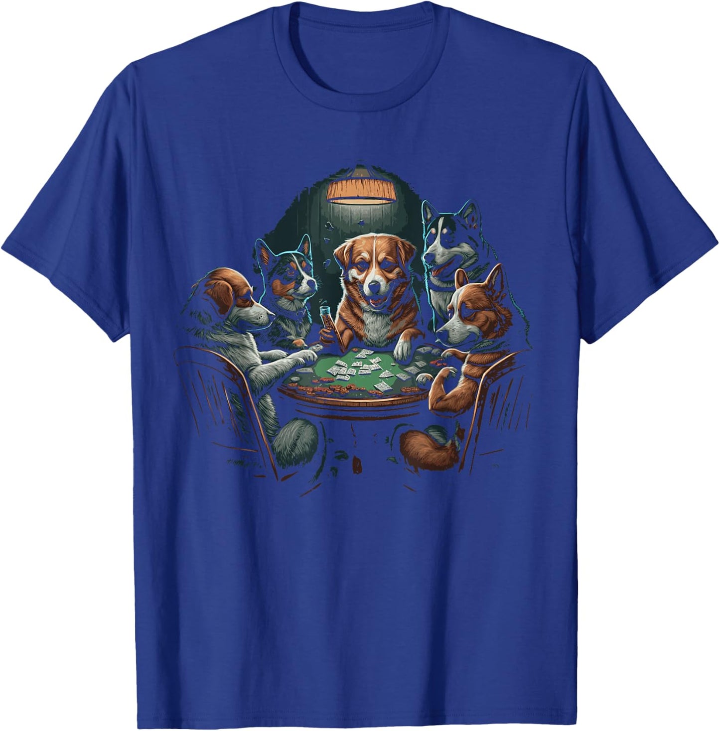 Dogs Playing Poker Cards Dog Casino Player Gambling Women T-Shirt - T-Shirt | Royal