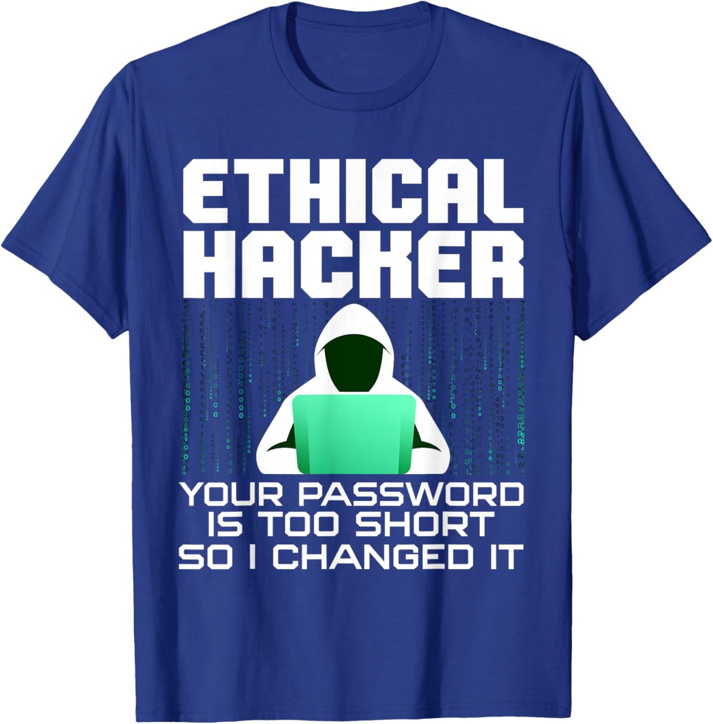 Funny Hacker Art Women Hacking Lover Computer Nerd T-Shirt - T-Shirt | Royal