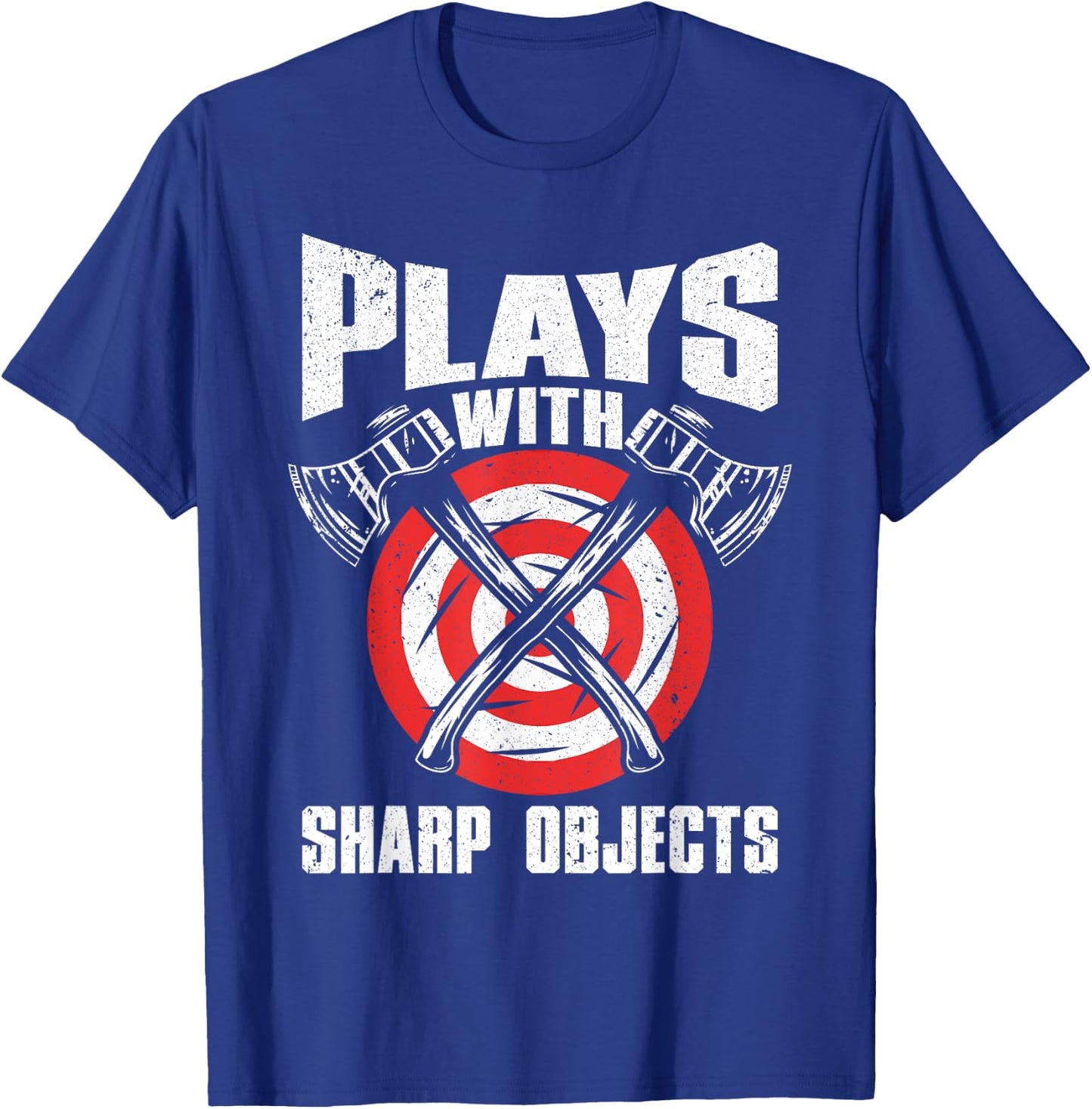 Funny Axe Throwing Design Women Ax Throwing Lover T-Shirt - T-Shirt | Royal
