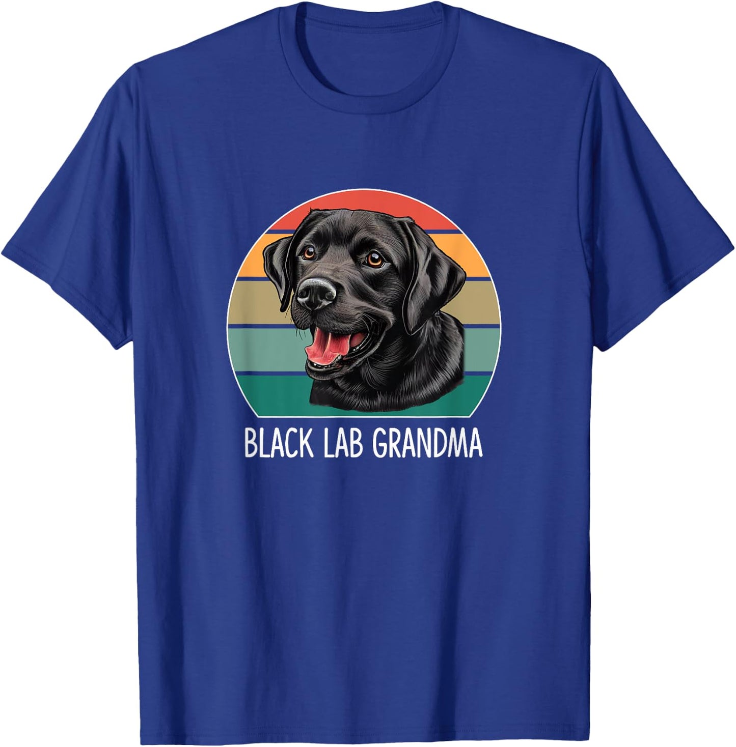 Black Lab Grandma T-Shirt - T-Shirt | Royal