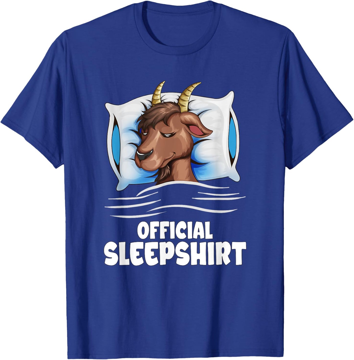 Goat Is Sleeping Cute Goat Is Snoozing Official Sleepshirt T-Shirt - T-Shirt | Royal