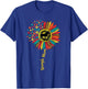Beagle Mom Dog Lover Sunflower Paw Leopard Print T-Shirt - T-Shirt | Royal