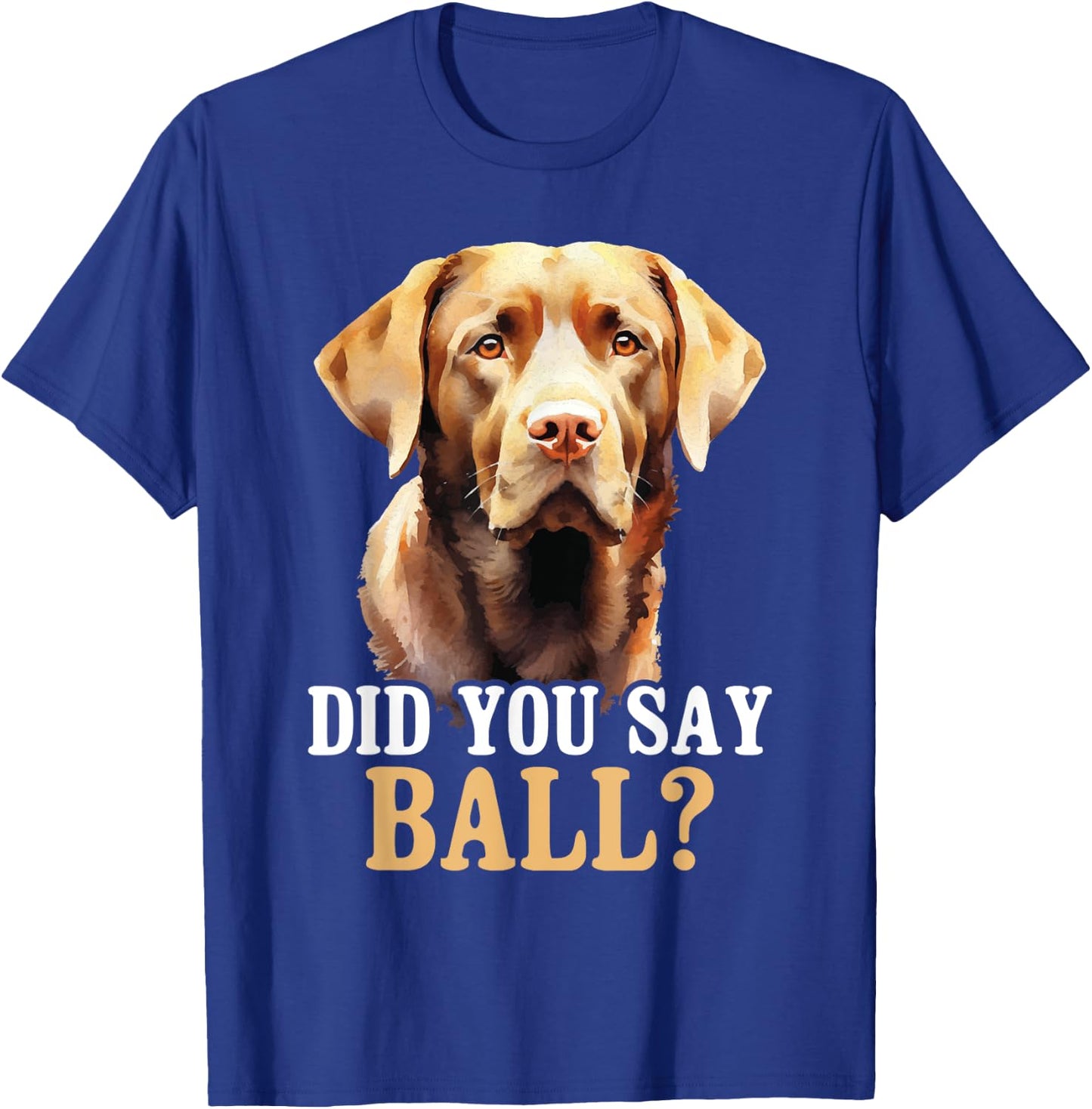 Did You Say Ball - Black Labrador Dog Breeder Animal Lover Men Women Girls Kids T-Shirt - T-Shirt | Royal