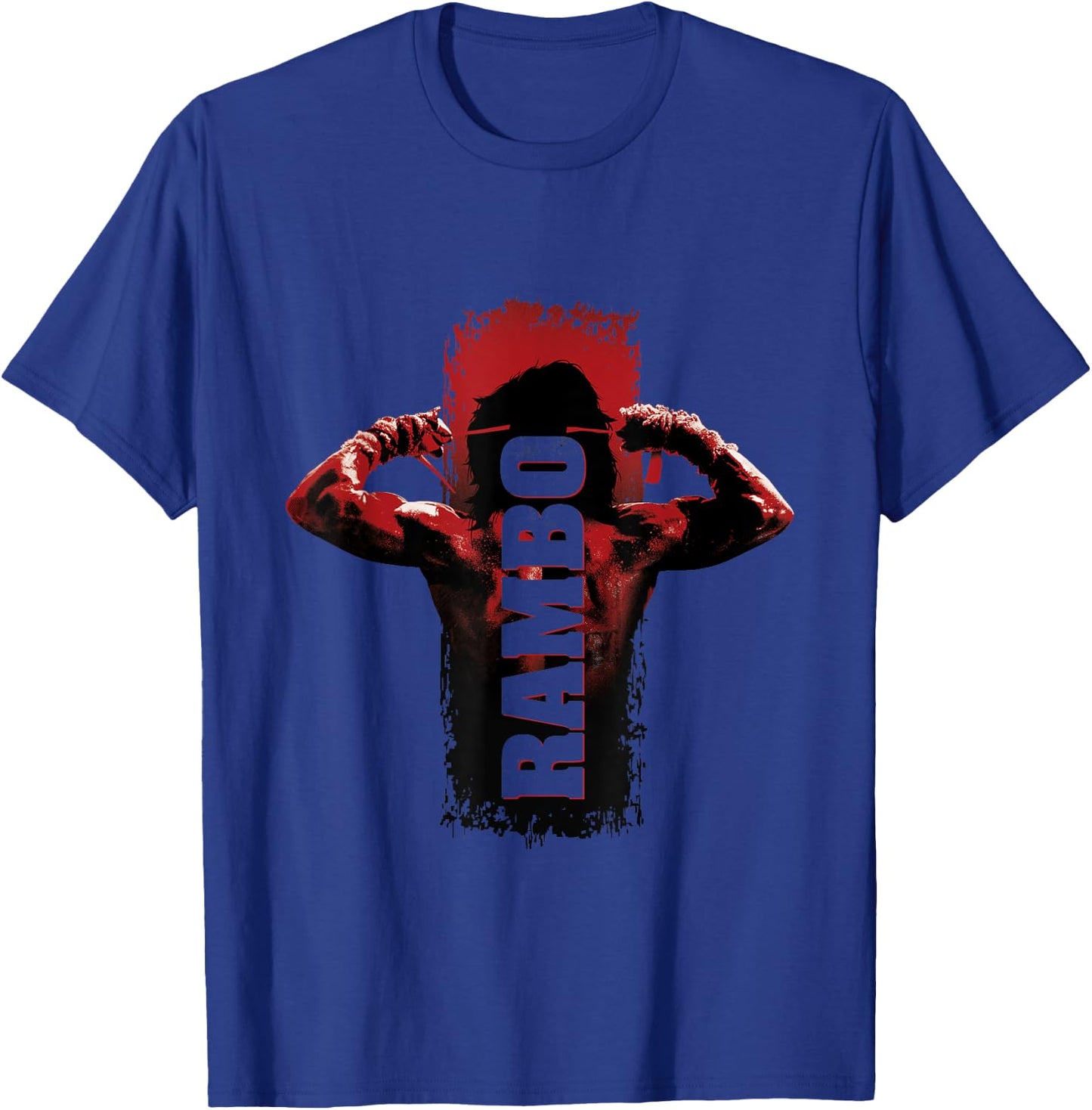 Rambo Men's Grey Rambo III Tying Sweatband T-Shirt - T-Shirt | Royal