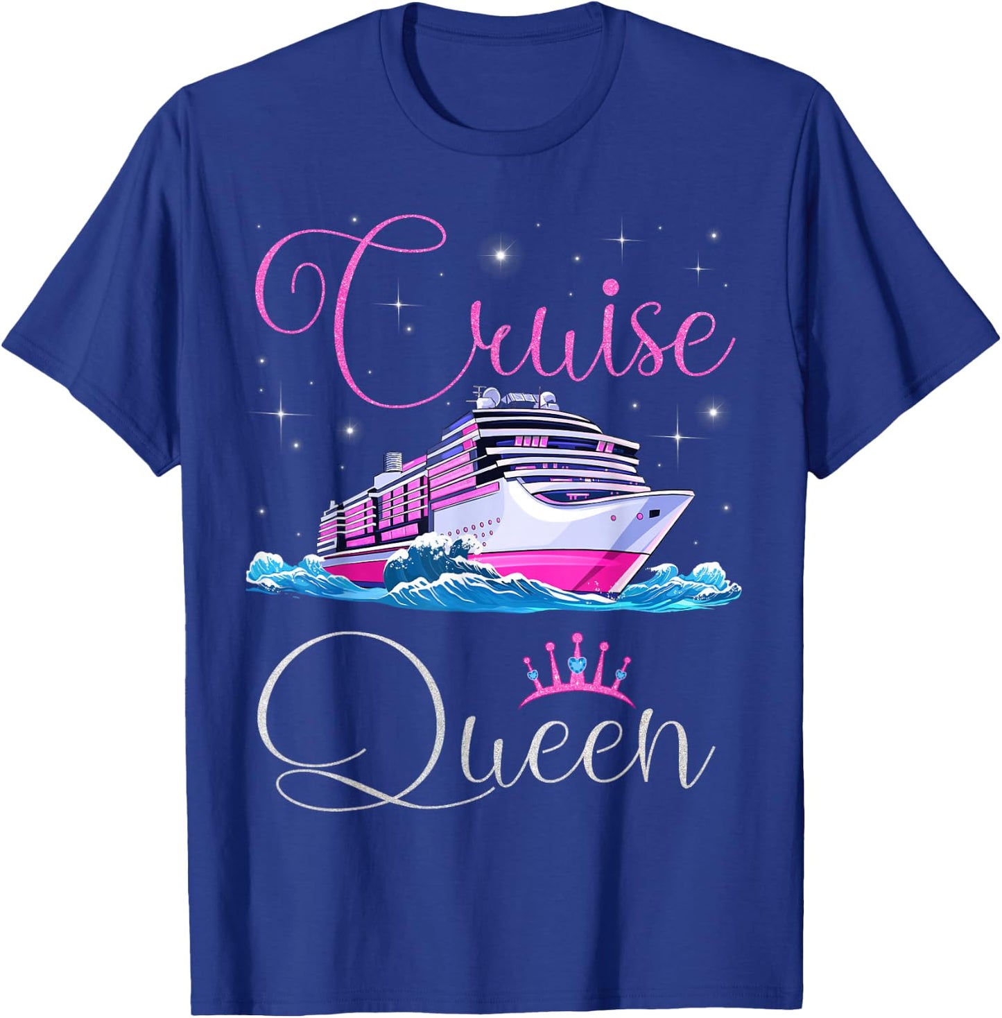 Cruise Queen Cruising Lover Cruisers Women Girls T-Shirt - T-Shirt | Royal