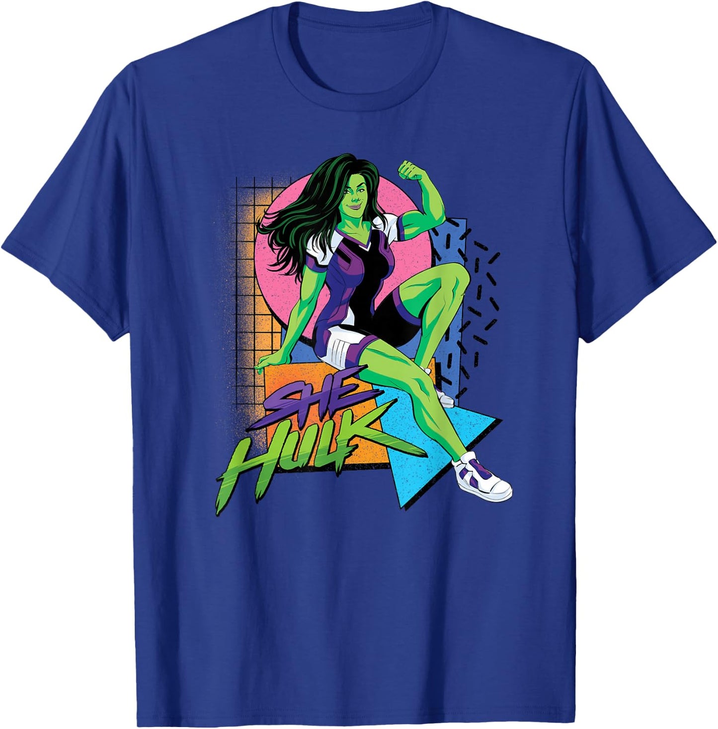 Marvel Studios She-Hulk LA Retro Eighties Style Disney+ T-Shirt - T-Shirt | Royal