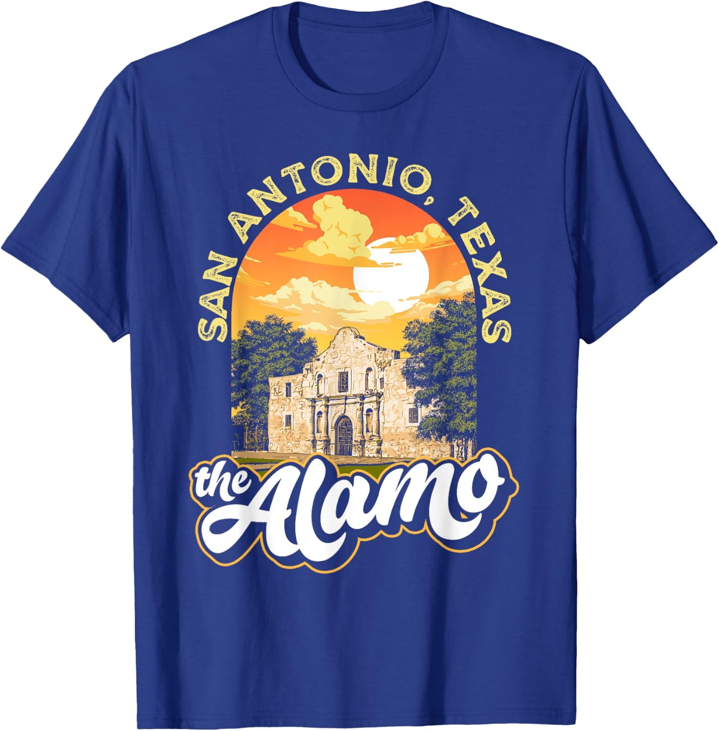 The Alamo San Antonio Texas Mission Vintage Retro Remember T-Shirt - T-Shirt | Royal