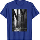 Cool New York City Abstract Skyline, Black & White New York T-Shirt - T-Shirt | Royal