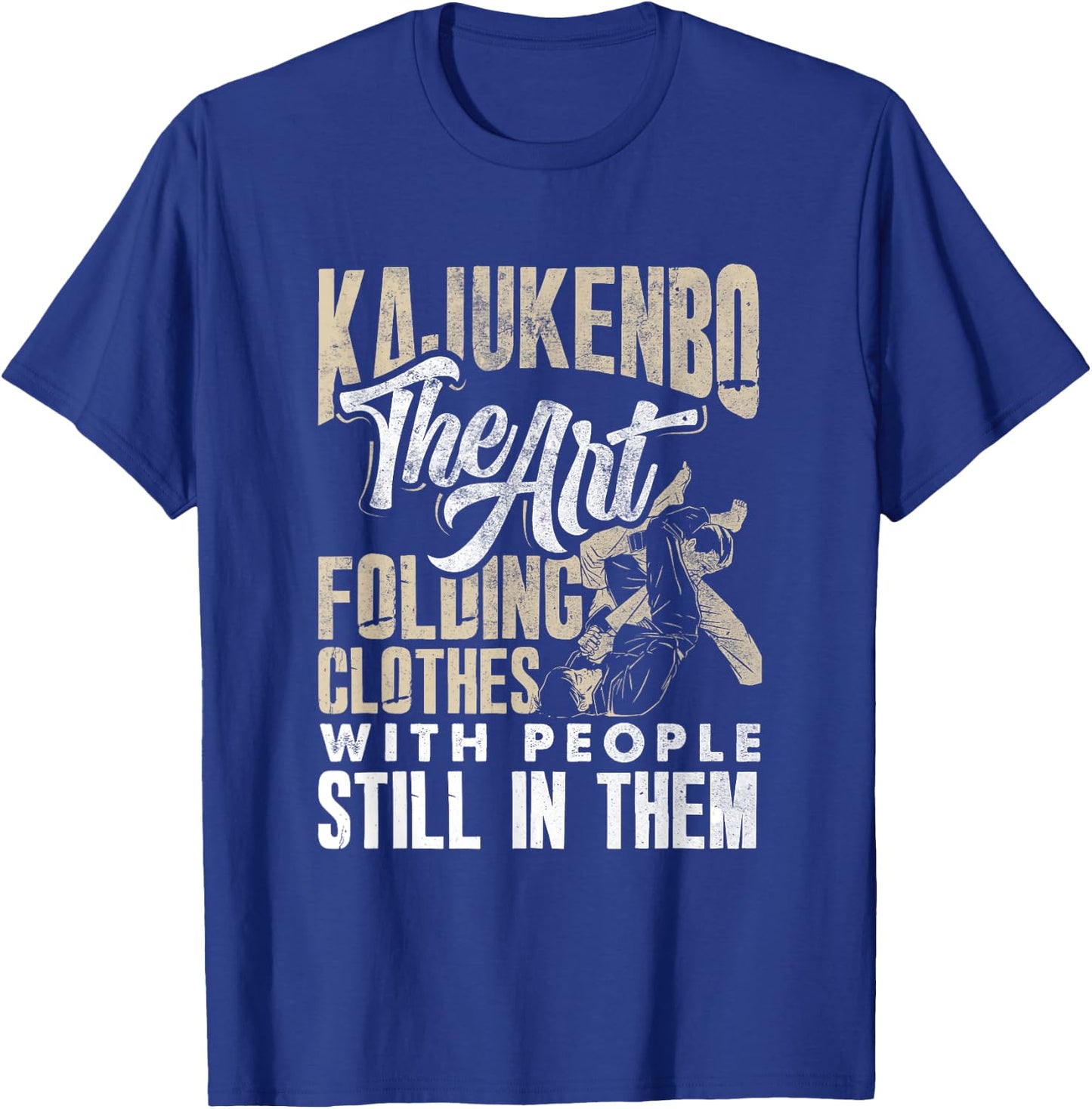 Kajukenbo Art Folding Clothes With People Karate Judo Fusion T-Shirt - T-Shirt | Royal