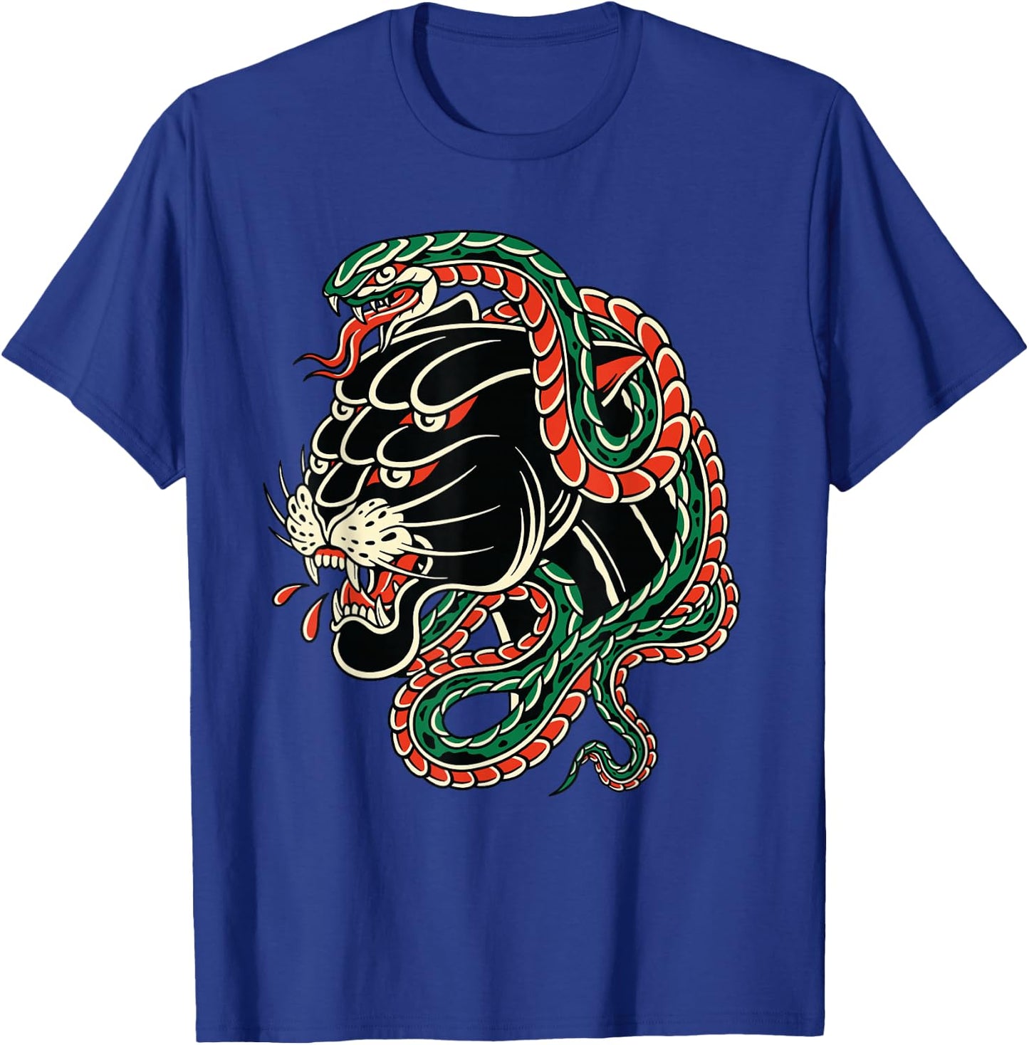 Vintage American Traditional Tattoo Edgy Old School Panther T-Shirt - T-Shirt | Royal