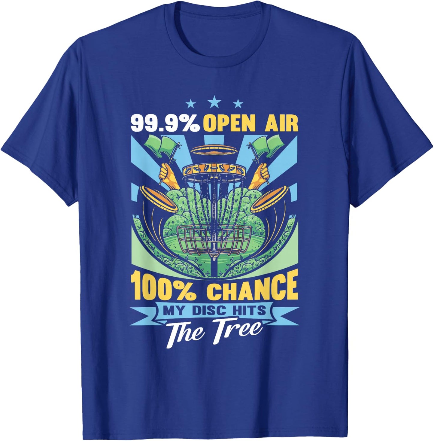 Funny Disc Golf Player T-Shirt - T-Shirt | Royal