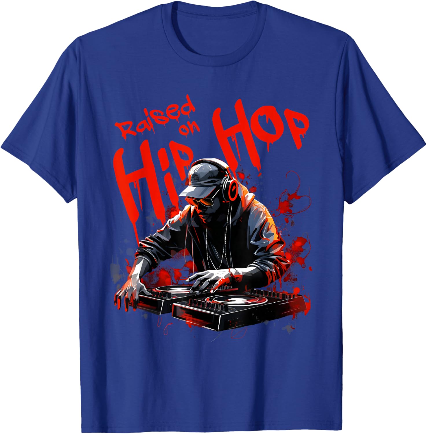Hip Hop DJ 50th Anniversary Graphic T-Shirt - T-Shirt | Royal