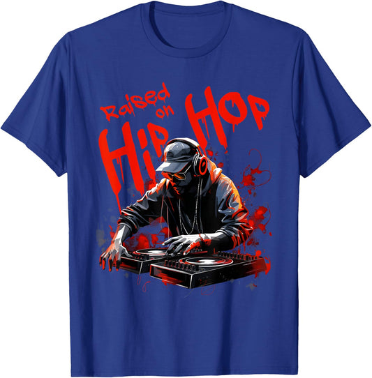 Hip Hop DJ 50th Anniversary Graphic T-Shirt - T-Shirt | Royal