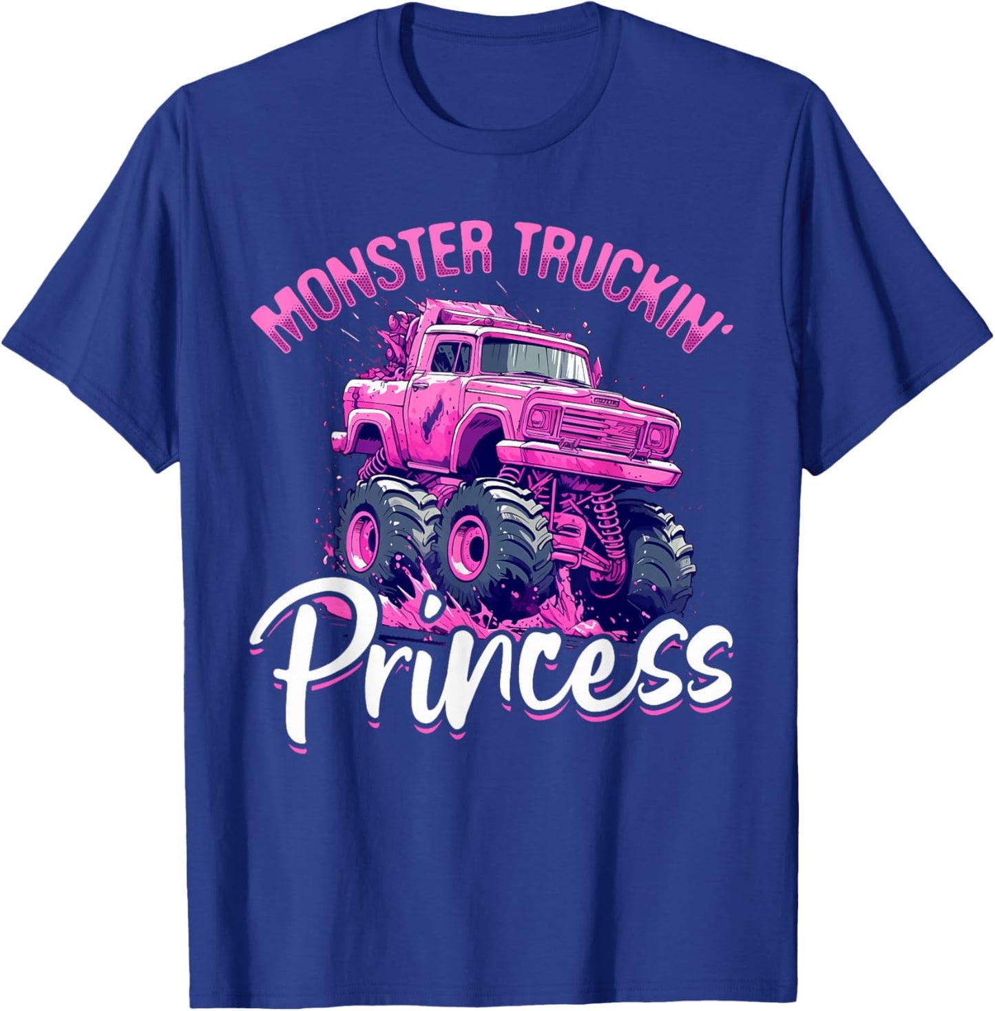 Monster Truck Toddler Girl Monster truckin' princess T-Shirt - T-Shirt | Royal