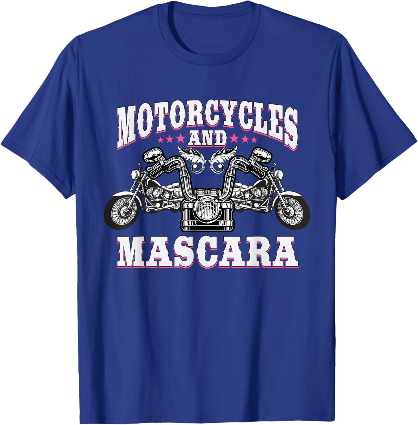 Funny Motorcycle Lover Designs For Girls Women Biker Female T-Shirt - T-Shirt | Royal