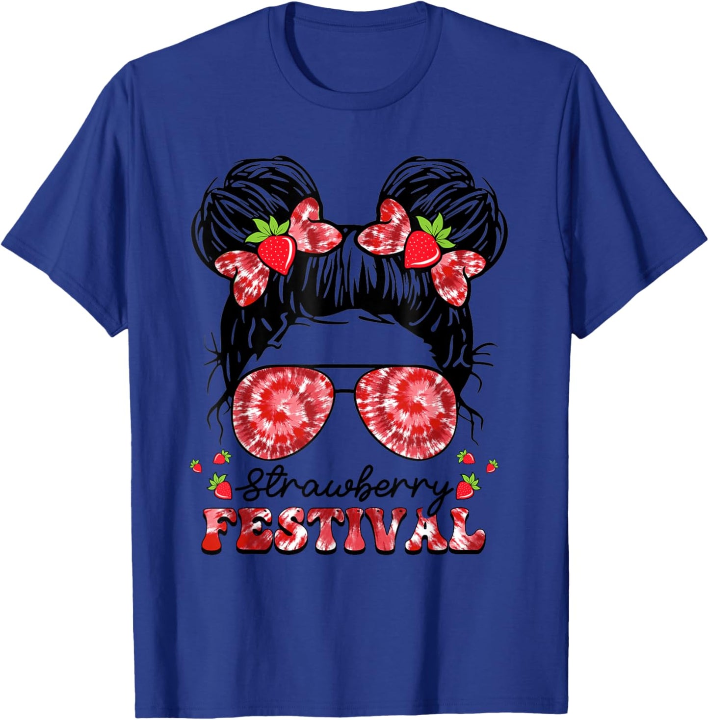 Strawberry Festival Fruit Lover Strawberries Girl Cute Women T-Shirt - T-Shirt | Royal