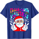 Hippie Santa Claus Peace And Love Tie Dye Groovy T-Shirt - T-Shirt | Royal