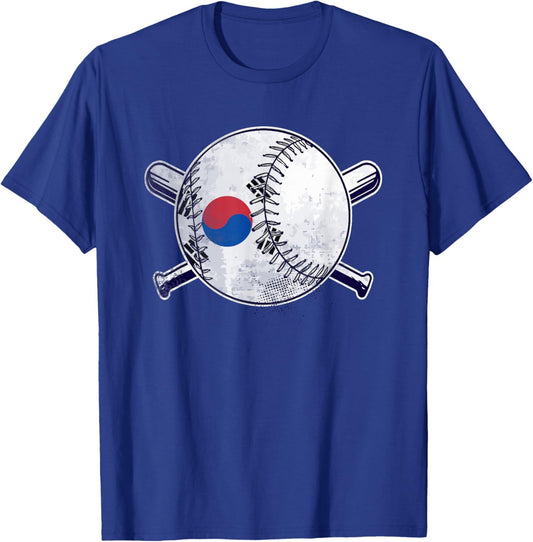 Korean Baseball Sport Korea Baseball T-Shirt - T-Shirt | Royal