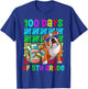 100th Day Of 5th Grade Boys Kids English Bulldog Dog Lovers T-Shirt - T-Shirt | Royal
