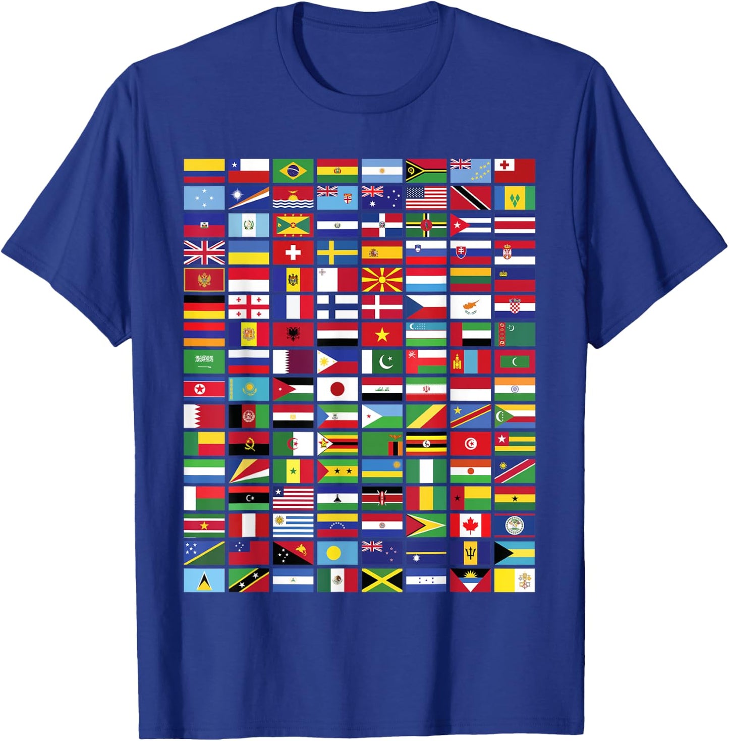 Flags - Over 100 Countries World Geography Vexillology Gifts T-Shirt - T-Shirt | Royal