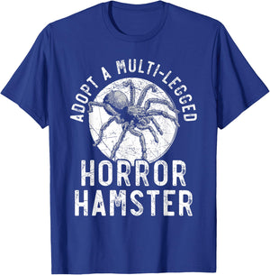 Adopt A Multi-Legged Horror Hamster Tarantula Spider T-Shirt - T-Shirt | Royal
