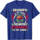 Grandpa Tomato Gardening Quote, Funny Tomato Farmer T-Shirt - T-Shirt | Royal
