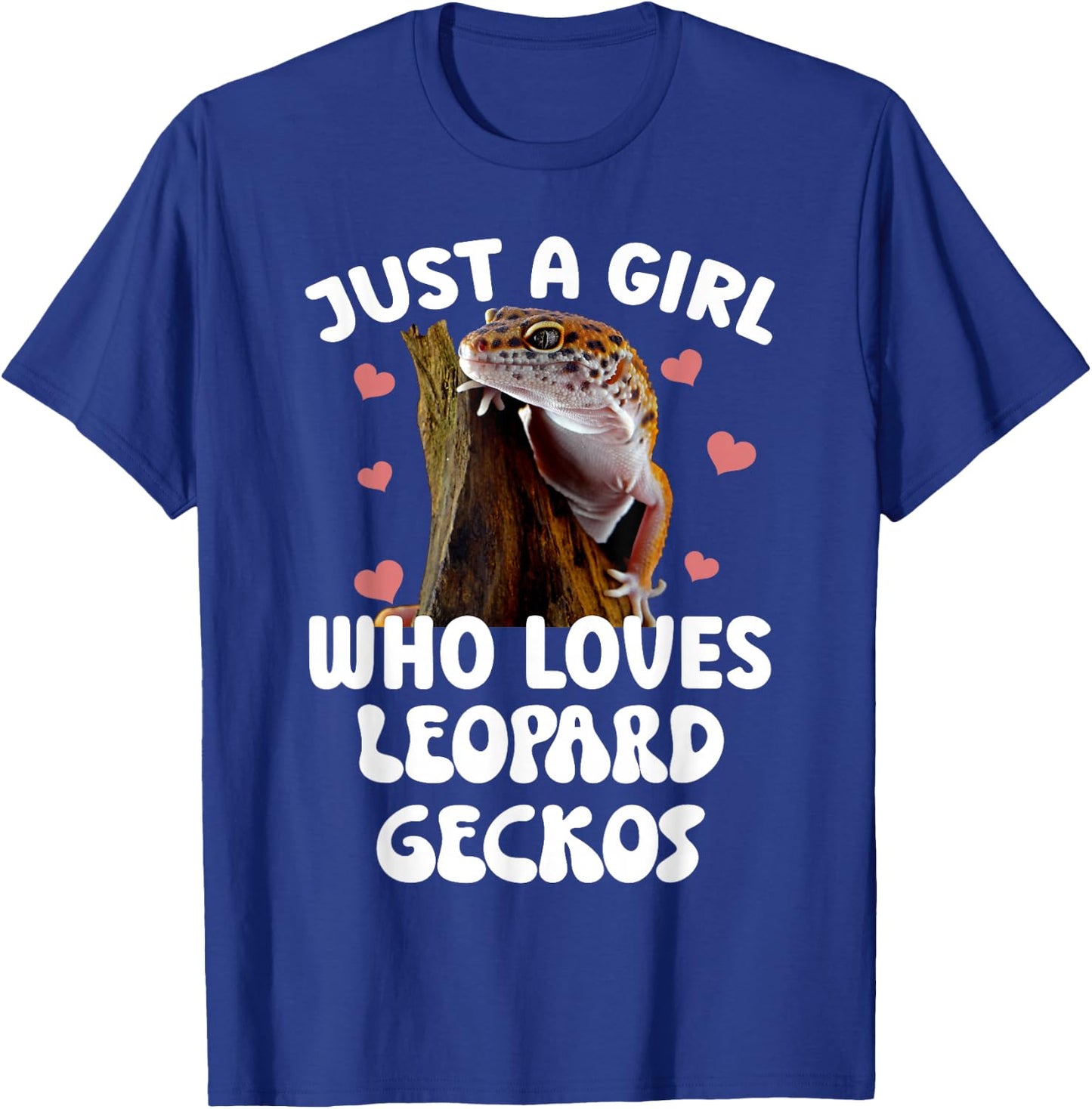 Cool Leopard Gecko For Girls Women Pet Lizard Reptile Lovers T-Shirt - T-Shirt | Royal