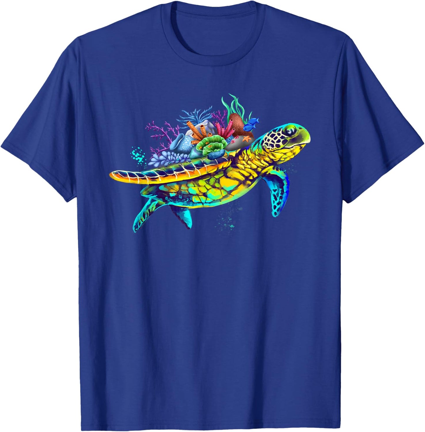 Save The Sea Turtles Funny Environmental Turtle Lover Outfit T-Shirt - T-Shirt | Royal