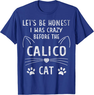 Caliby Accessories Stuff Apparel Owner Dilute Calico Cat T-Shirt - T-Shirt | Royal