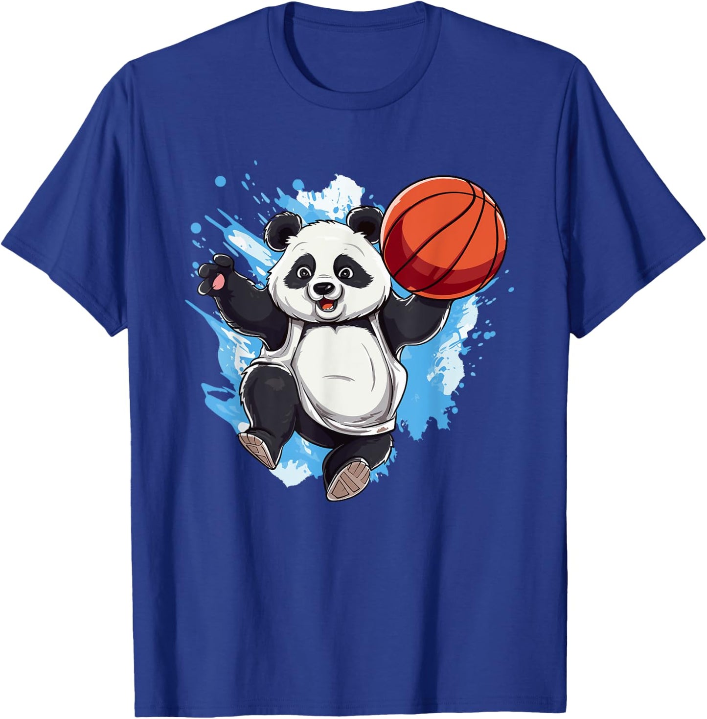 Panda Basketball Player Outfit Slam Dunk Boys T-Shirt - T-Shirt | Royal