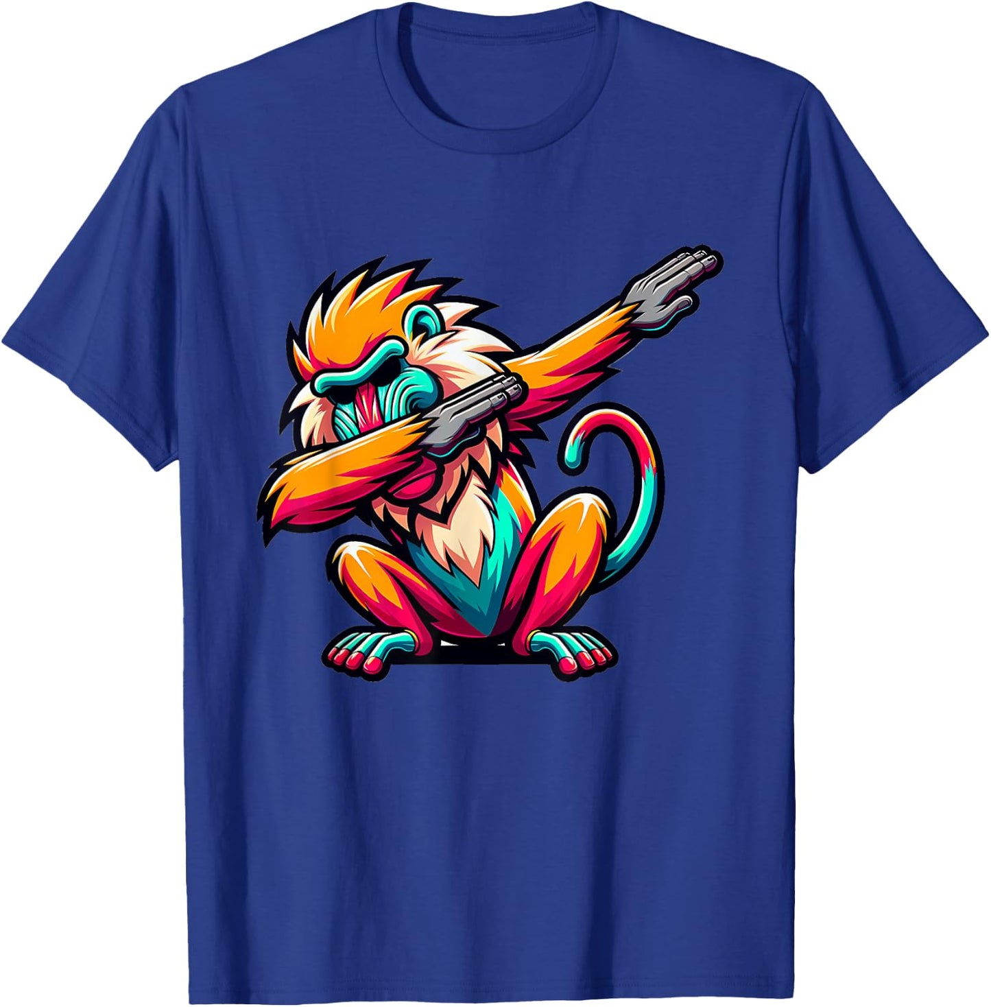 Dabbing Baboon T-Shirt - T-Shirt | Royal
